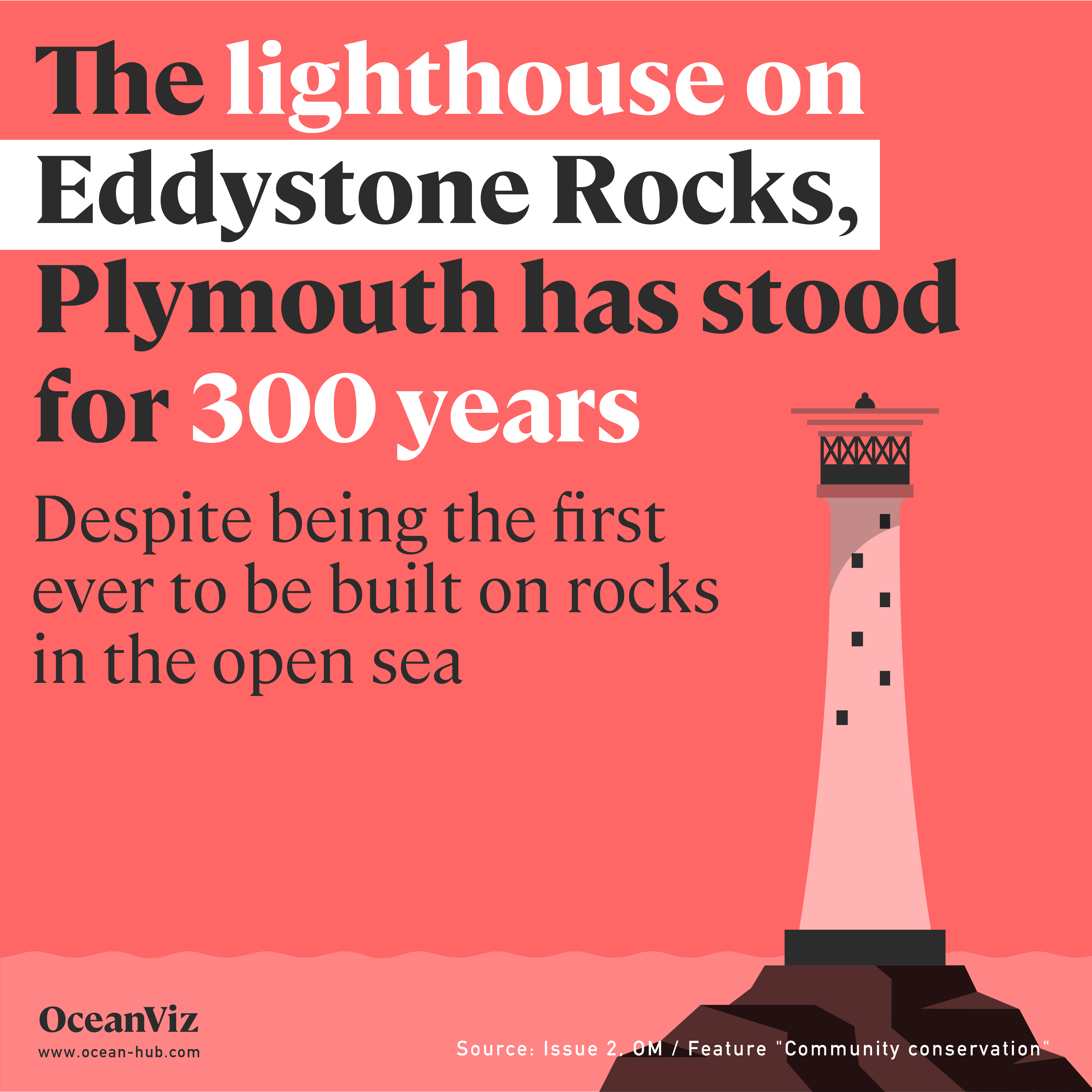 Eddystone Rocks lighthouse is over 300 years old Oceanographic