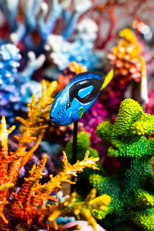 The art installation showcased the underwater habitats and celebrated the life within in, perfect for the United Nations Ocean Conference